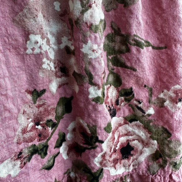 Dusty rose floral boho empire waist maxi dress - Picture 8 of 9